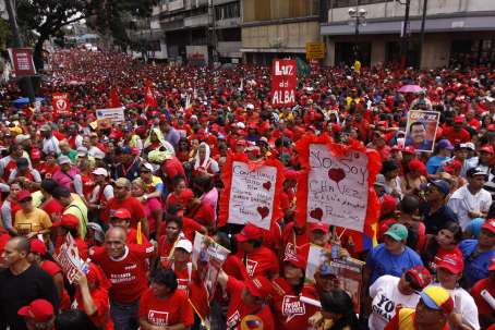 caracas venezuela apoio população chávez