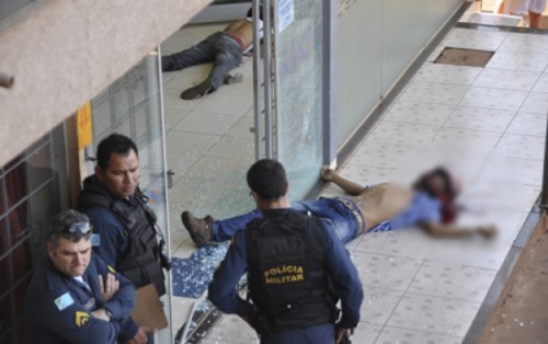 bandido morto lotérica