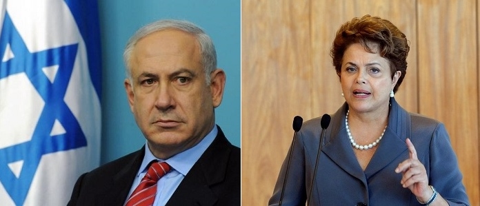 brasil israel gaza dilma benjamin palestina