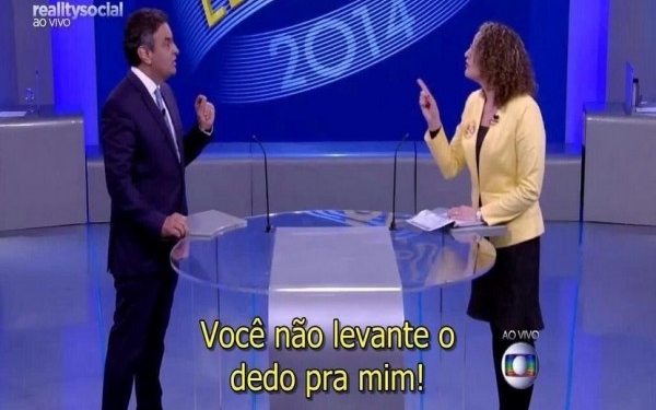 Luciana Genro reage Aécio debate da Globo
