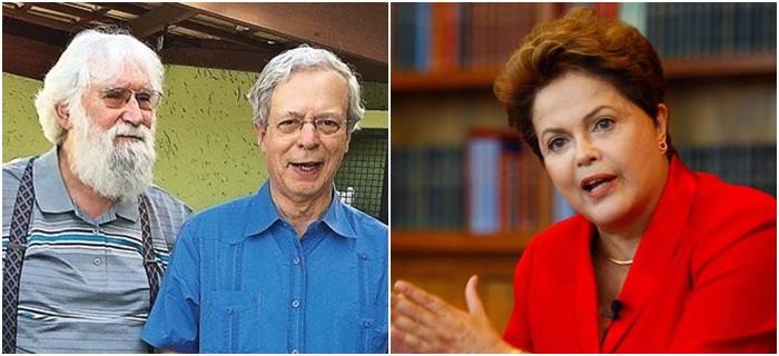 O encontro de Dilma com Leonardo Boff e Frei Betto