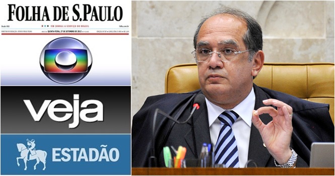 midia globo folha veja gilmar mendes