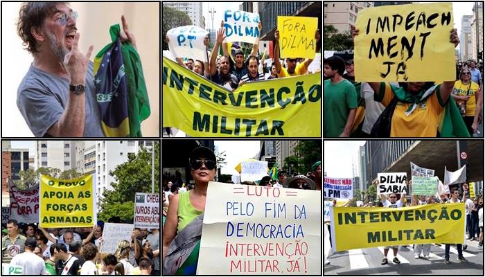 impeachment dilma protesto intervenção militar