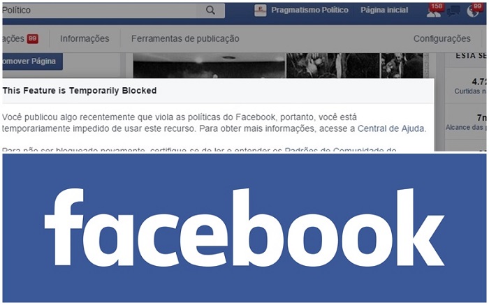Facebook Pragmatismo Político censura