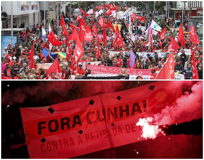 manifestação contra cunha impeachment Dilma