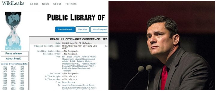 Wikileaks revela influência dos EUA Lava Jato e Sergio Moro fbi