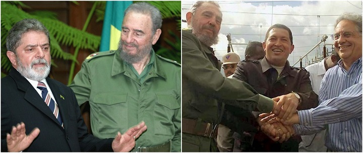 Fidel Castro Lula FHC Brasil