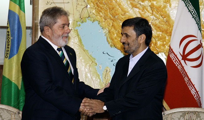 Brasil lula irã Ahmadinejad 