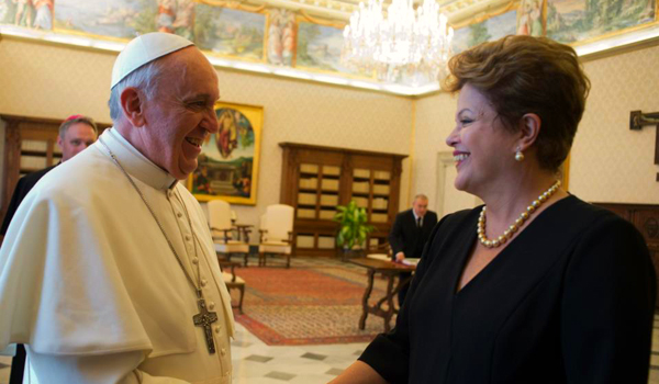 dilma papa francisco ateus do Brasil têm medo