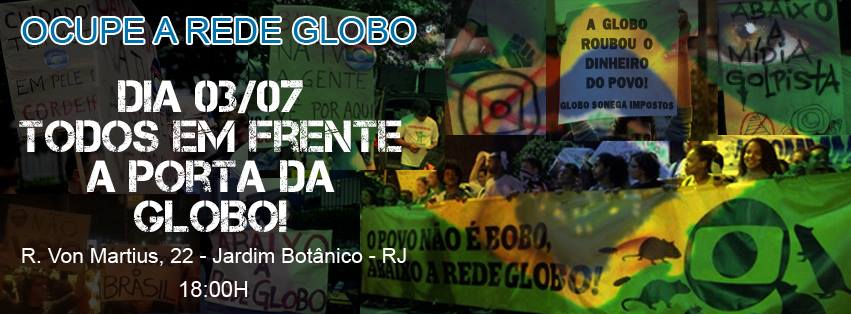 Globo é expulsa de ato na Favela da Maré protesto rio de janeiro