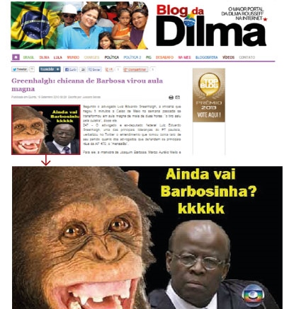 racismo joaquim barbosa blog dilma