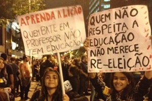 manifestação professores rio de janeiro