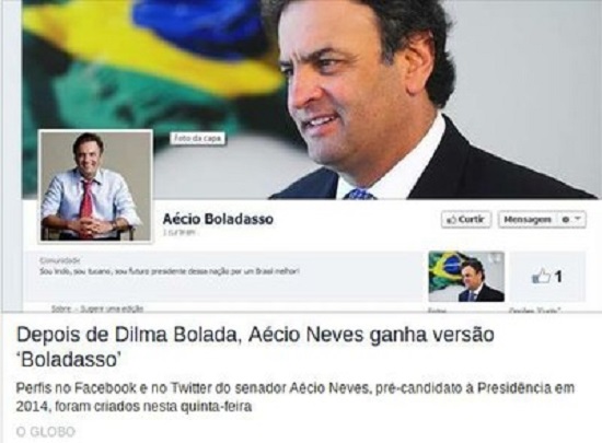 aécio boladasso globo facebook