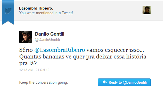 danilo gentili banana negro twitter