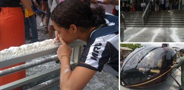 helicóptero do pó Farinhaço Assembleia protesto Minas Gerais