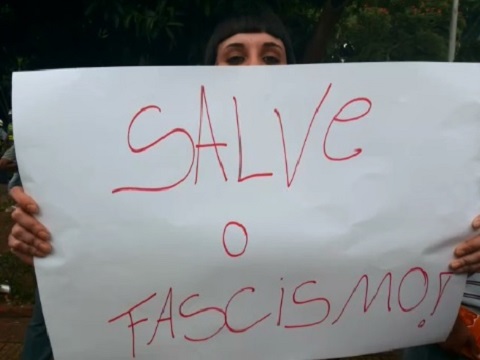 fascismo marcha da família cartaz