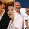 1º dia de horário eleitoral é de homenagens a Eduardo Campos dilma-lula-aecio-marina-campos
