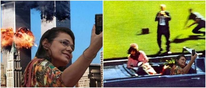 Mulher do selfie no velório de Eduardo Campos vira meme na internet