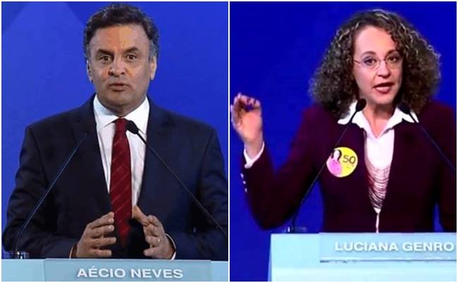 luciana genro aécio neves debate