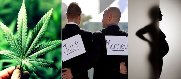 maconha aborto casamento gay