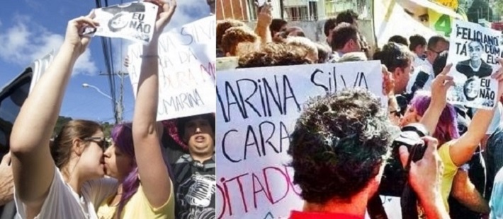 marina silva protesto santa catarina