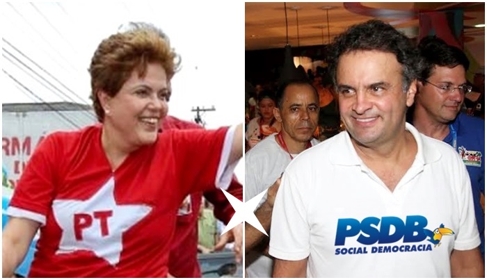 Dilma rousseff PT Aecio Neves PSDB