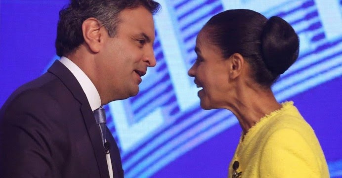 Marina Silva apoia Aecio Neves