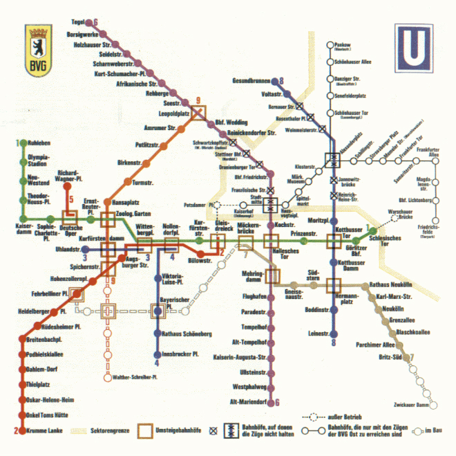 estações muradas metrô de berlim