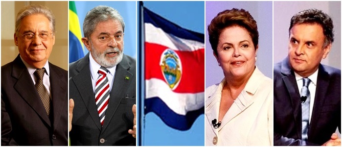 FHC Lula Costa Rica Dilma Aecio