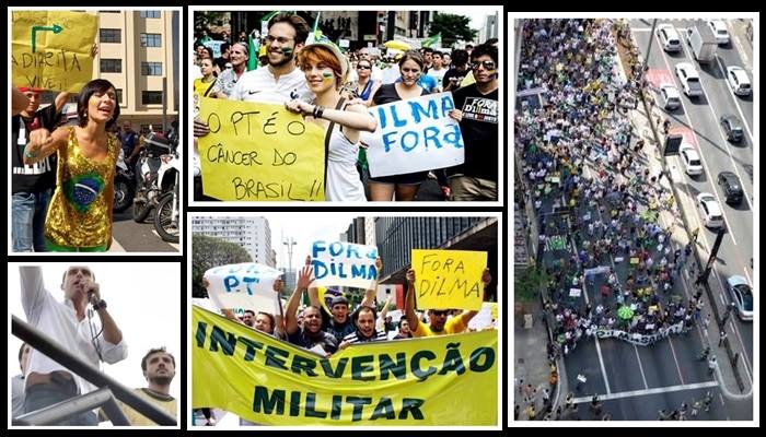 impeachment dilma marcha fascista em São Paulo