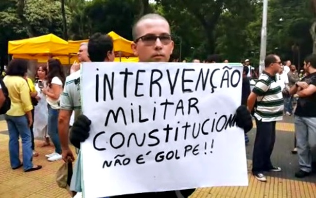 intervencao militar direita conservador golpe