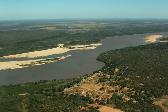 vista aerea aldeia indio brasil
