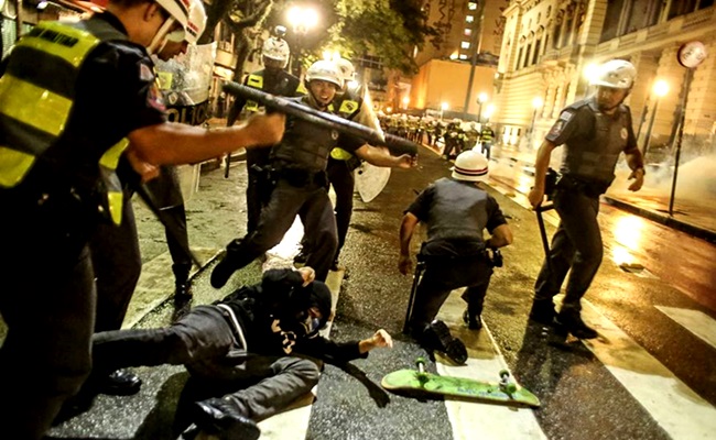 manifestação são paulo repressão violência policial