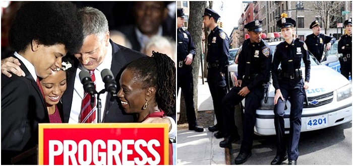 polícia Nova York prefeito racismo não