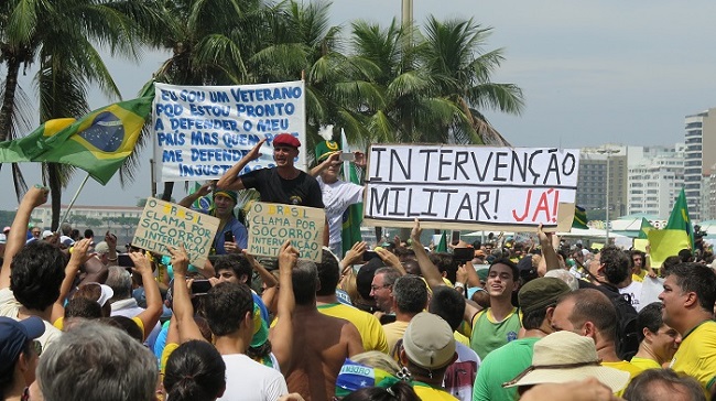 raiva intervenção militar dilma impeachment