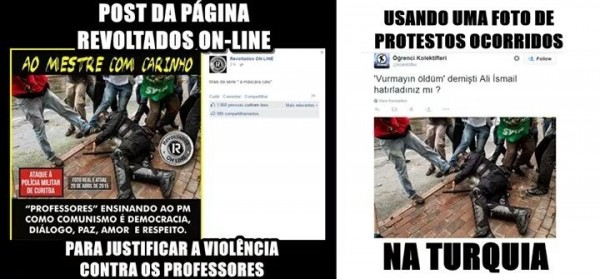 revoltados online mentira facebook professores