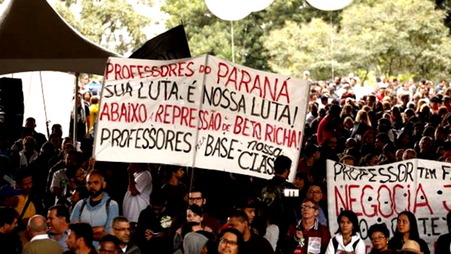 violência professores Paraná Beto Richa PSDB