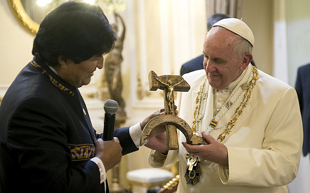 evo morales papa francisco bolívia