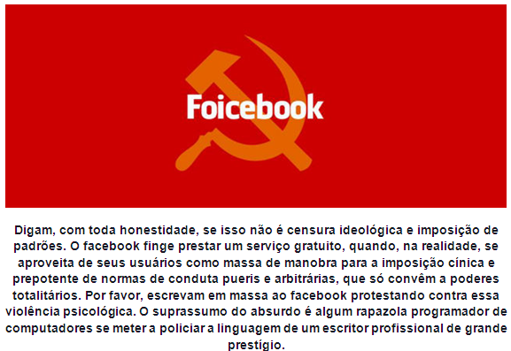 astrólogo olavo de carvalho facebook comunista