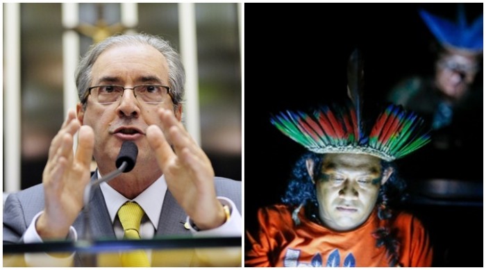 Eduardo Cunha índios Congresso