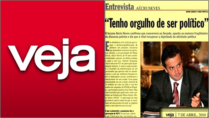 Aécio Neves Revista Veja Mídia desonesta