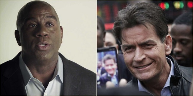 Charlie Sheen HIV Magic Johnson