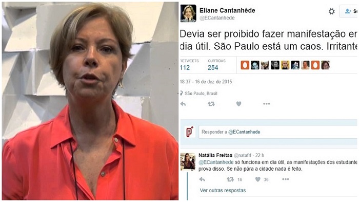 Eliane Cantanhêde manifestação impeachment