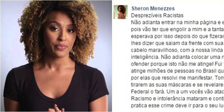 racismo atriz sheron menezzes