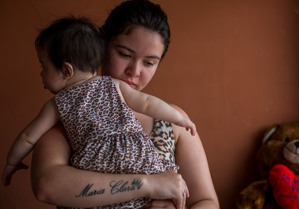 Monique e sua Maria Clara