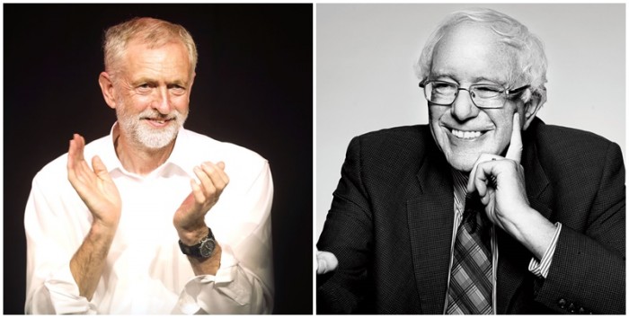 Jeremy Corbyn Bernie Sanders