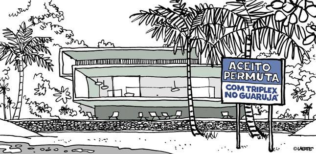 Charge Laerte triplex marinho mansão