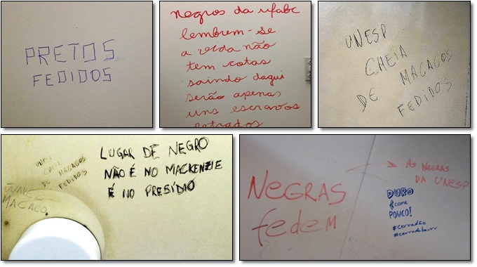 pichações racistas banheiro universidades negros