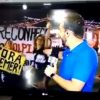 Vídeo de repórter da Globo fugindo de manifestantes viraliza na internet fora-temer-globo-golpista
