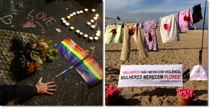 semelhança vítimas massacre Orlando estupro coletivo RJ